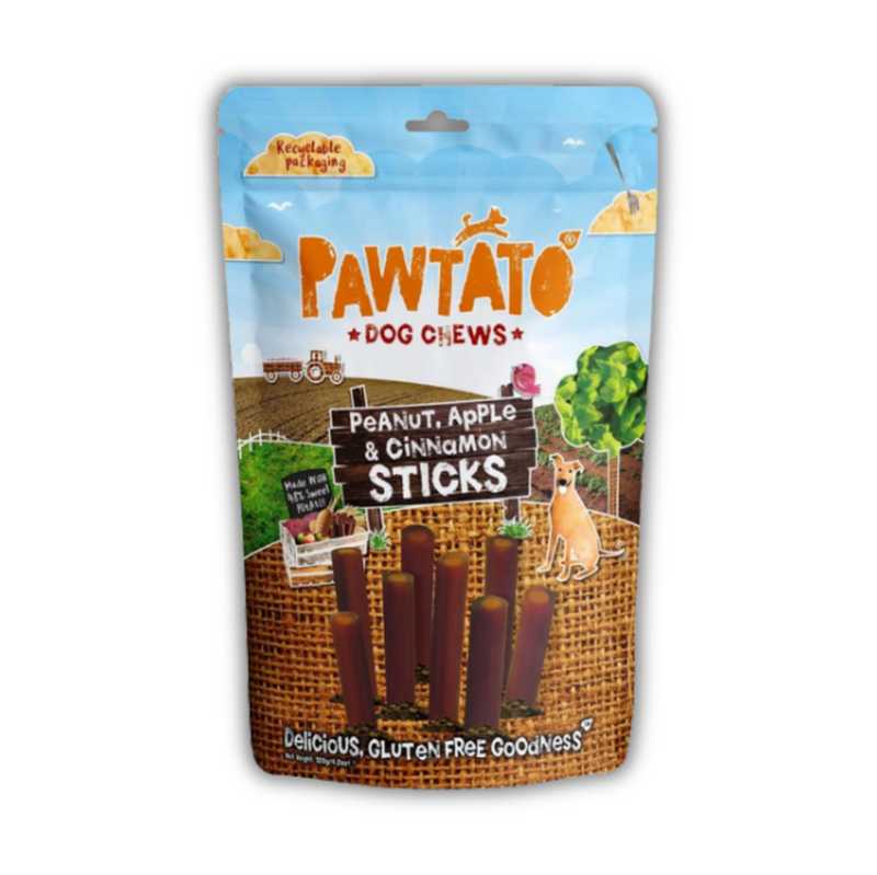 Benevo Pawtato Sticks with Peanut, Apple & Cinnamon Sticks 120g — view 2