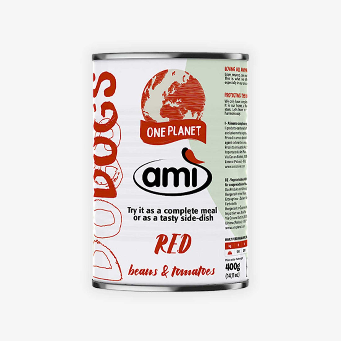 Vegetarian / Vegan Wet Dog Food Ami V-Love RED, 400g