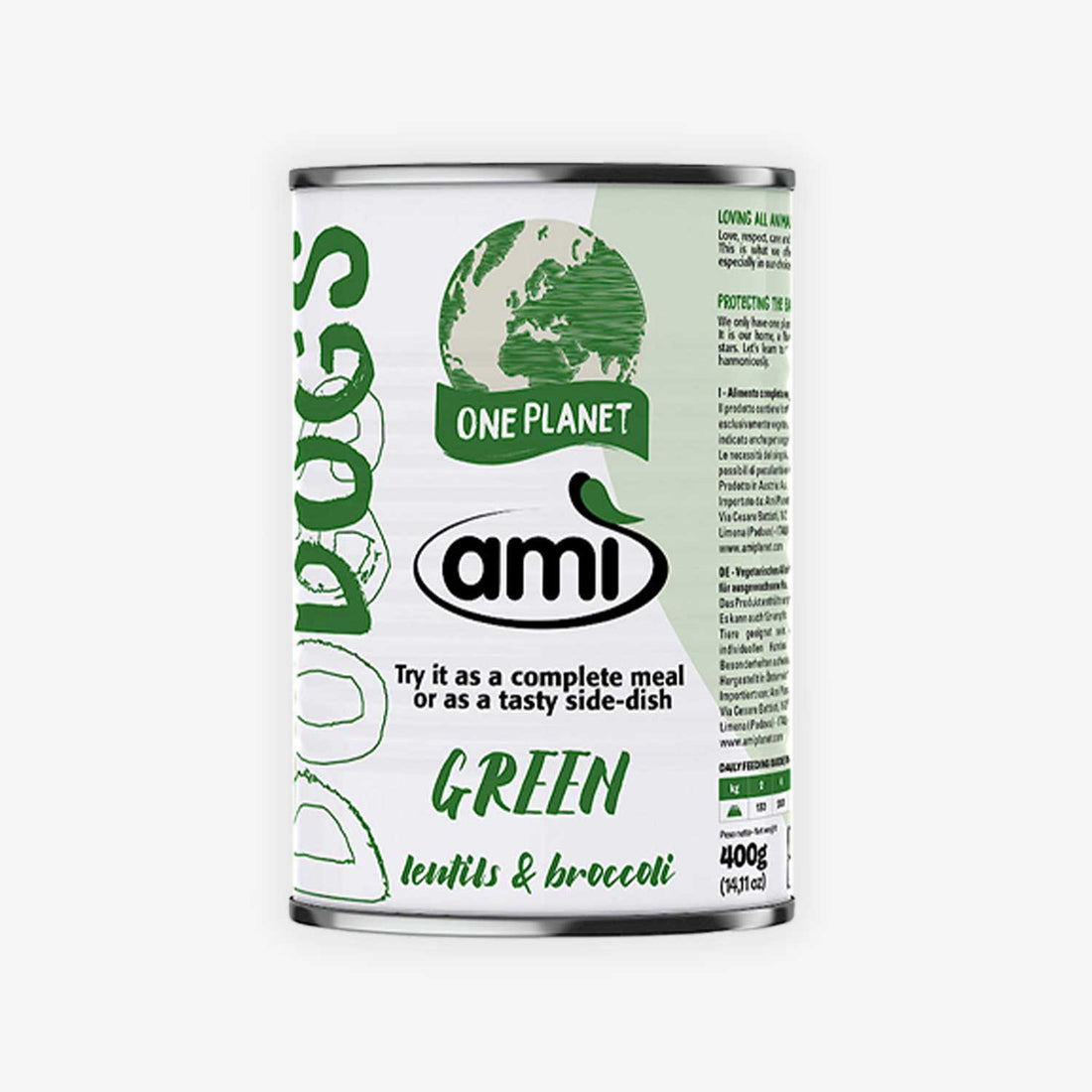 Vegetarian / Vegan Wet Dog Food Ami V-Love GREEN, 400g