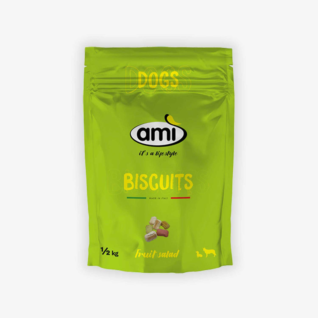 Ami Vegetarian (Vegan) Dog Cookies 500g ~ Fruit Salad