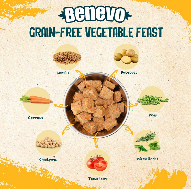 Benevo Grain Free Vegan Feast with Mixed Herbs 395g