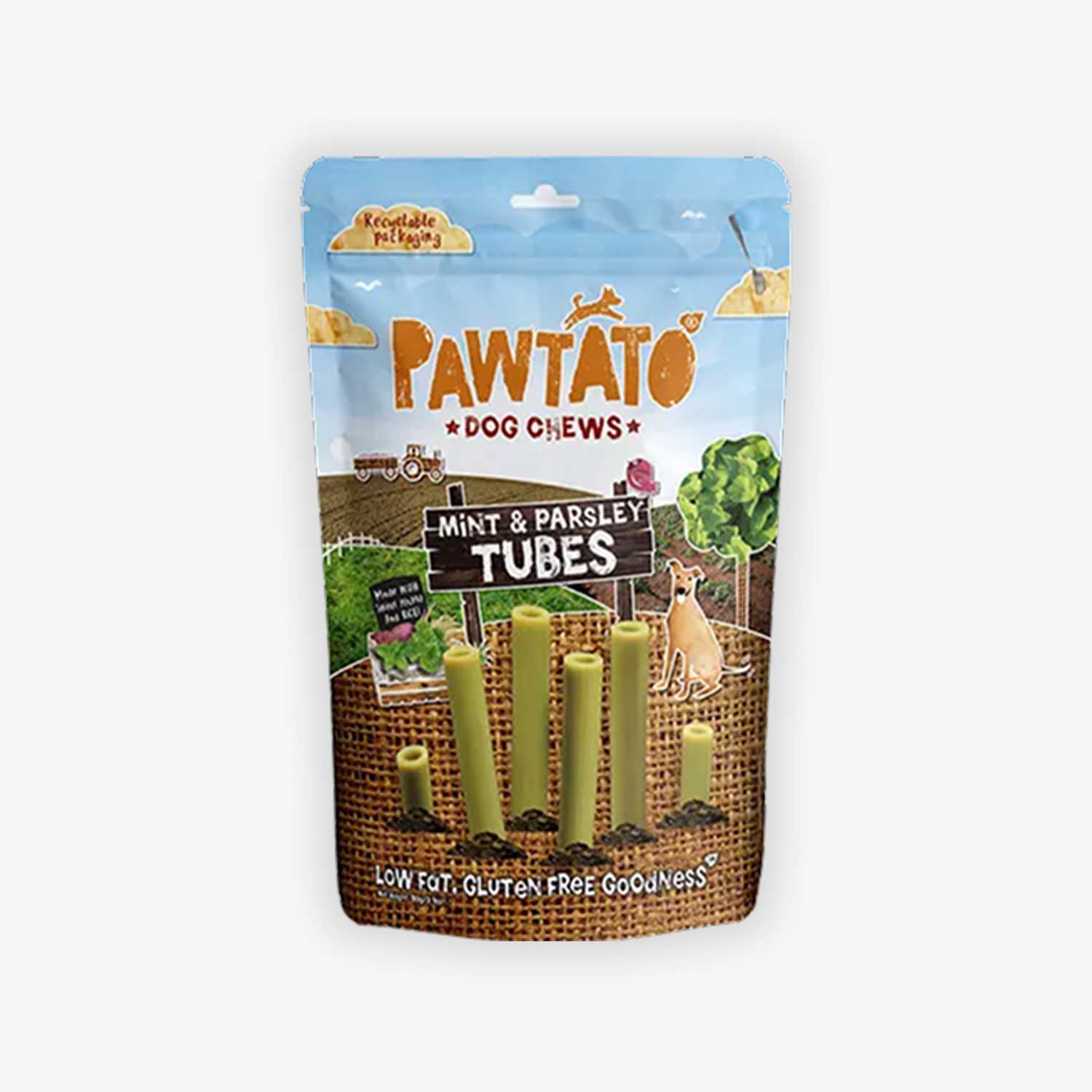 Benevo Pawtato Tubes with Mint & Parsley 90g
