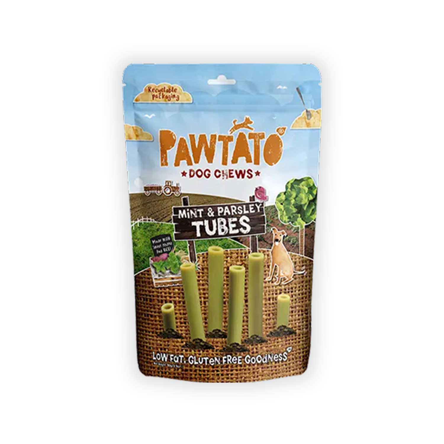 Benevo Pawtato Tubes with Mint & Parsley 90g