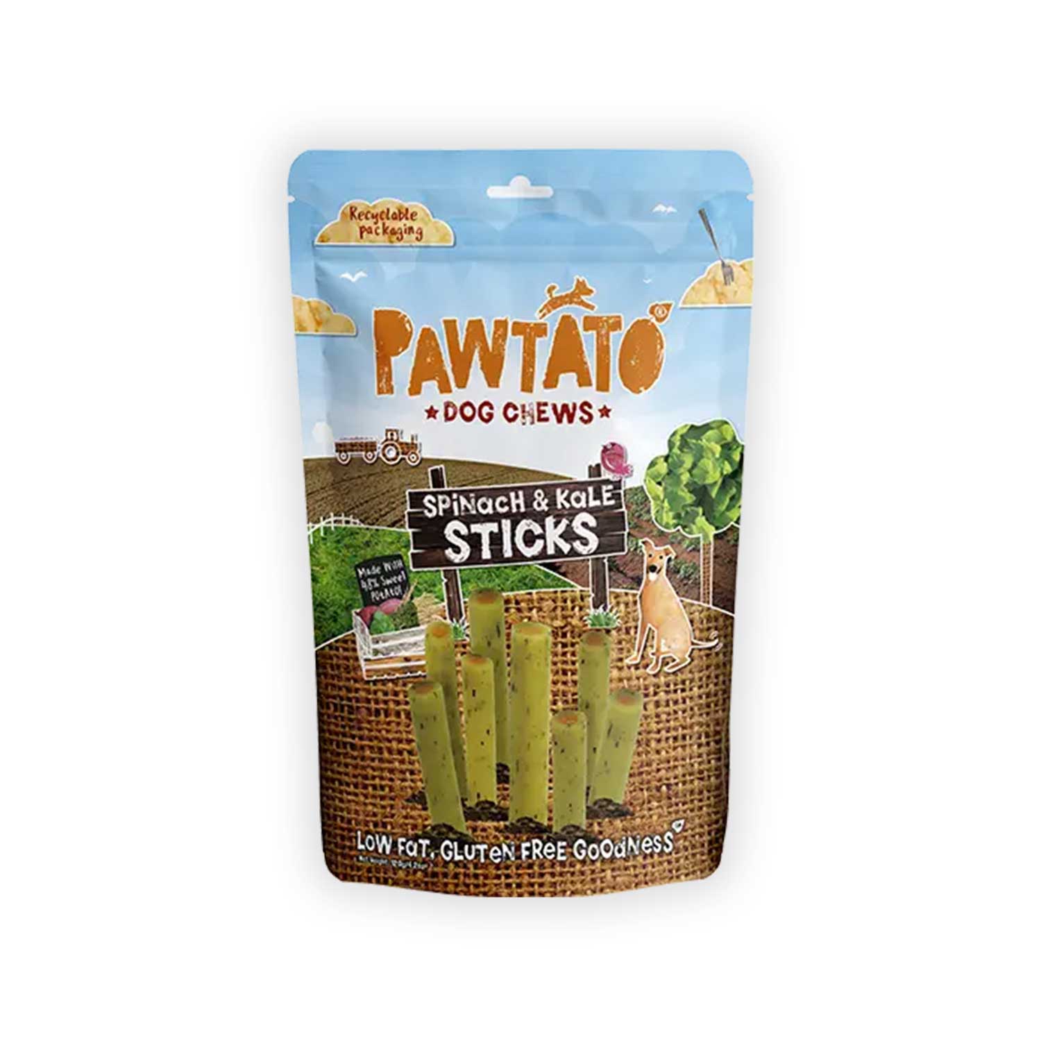 Benevo Pawtato Sticks with Spinach and Kale 120g