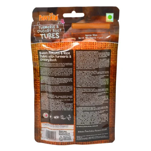 Benevo Pawtato Tubes with Turmeric & Chicory Root 90g