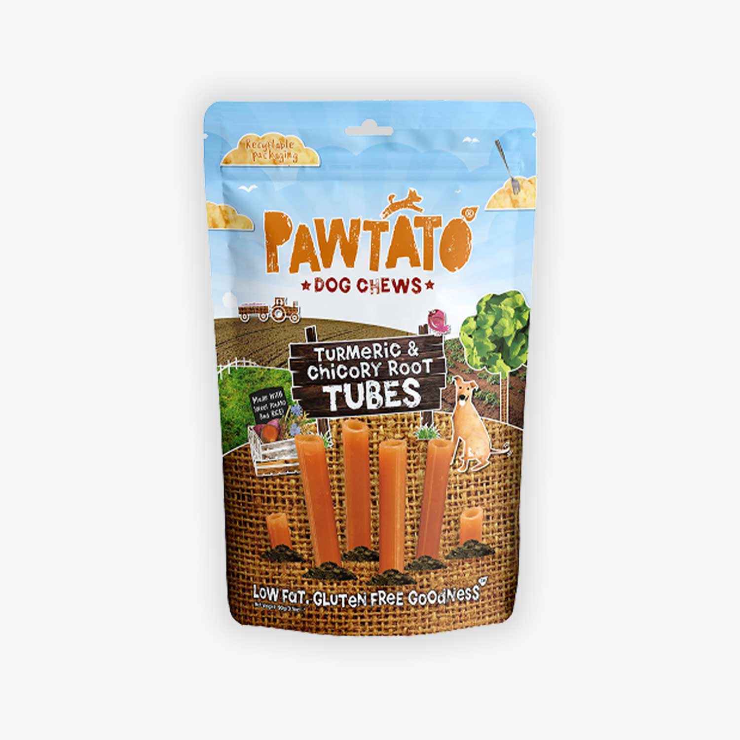 Benevo Pawtato Tubes with Turmeric & Chicory Root 90g